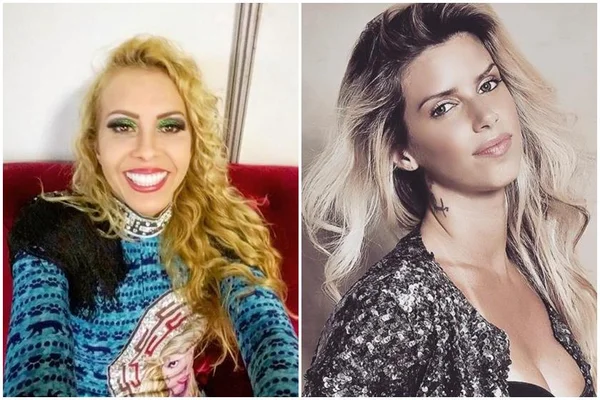 Amigas e rivais. Joelma recebe Thábata em show no Rio Grande do Norte