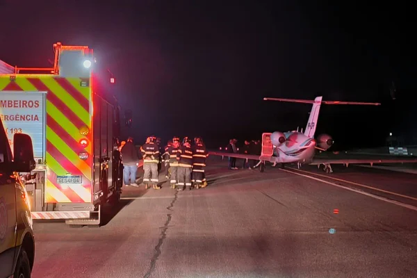 Jatinho saiu de Jacarepaguá, no Rio de Janeiro, e ia para Jundiaí. Aeronave era ocupada apenas pelo piloto e pelo copiloto, ninguém se feriu - Metrópoles