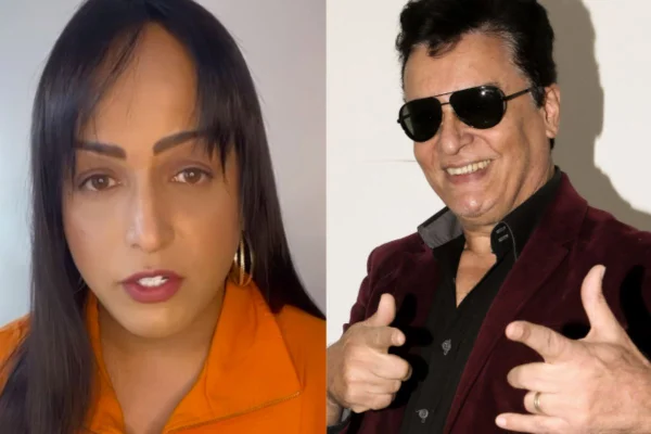 Lisa Gomes e o cantor Nahim