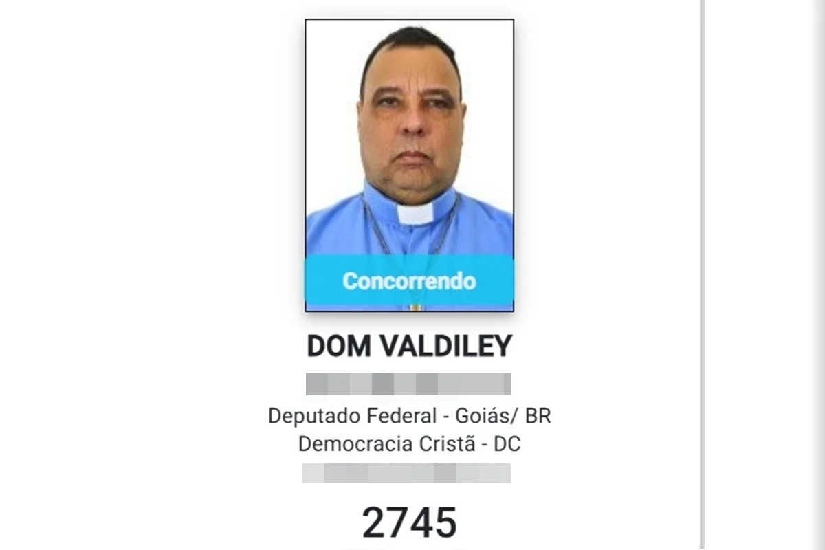 Dom Valdiley é candidato a deputado estadual por Goiás Dom Valdiley é candidato a deputado estadual por Goiás