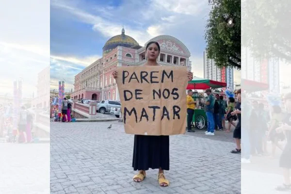 Artistas protestam após morte de venezuelana que viajava de bike no AM