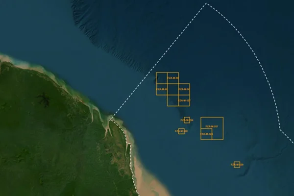 Foto colorida da foz do Amazonas - Metrópoles