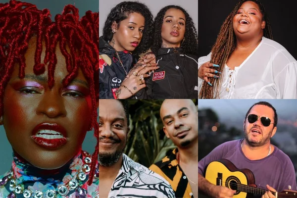 Lineup do Favela Sounds 2023, com Tasha &Tracie, MC Carol, Deize Tigrona, Filhos de Dona Maria e Toninho Geraes - Metrópoles
