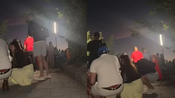 imagem colorida turistas se escondem tiroteio rj