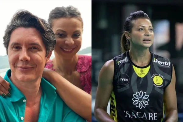 Montagem colorida Walewska Oliveira e marido Ricardo Mendes - Metrópoles