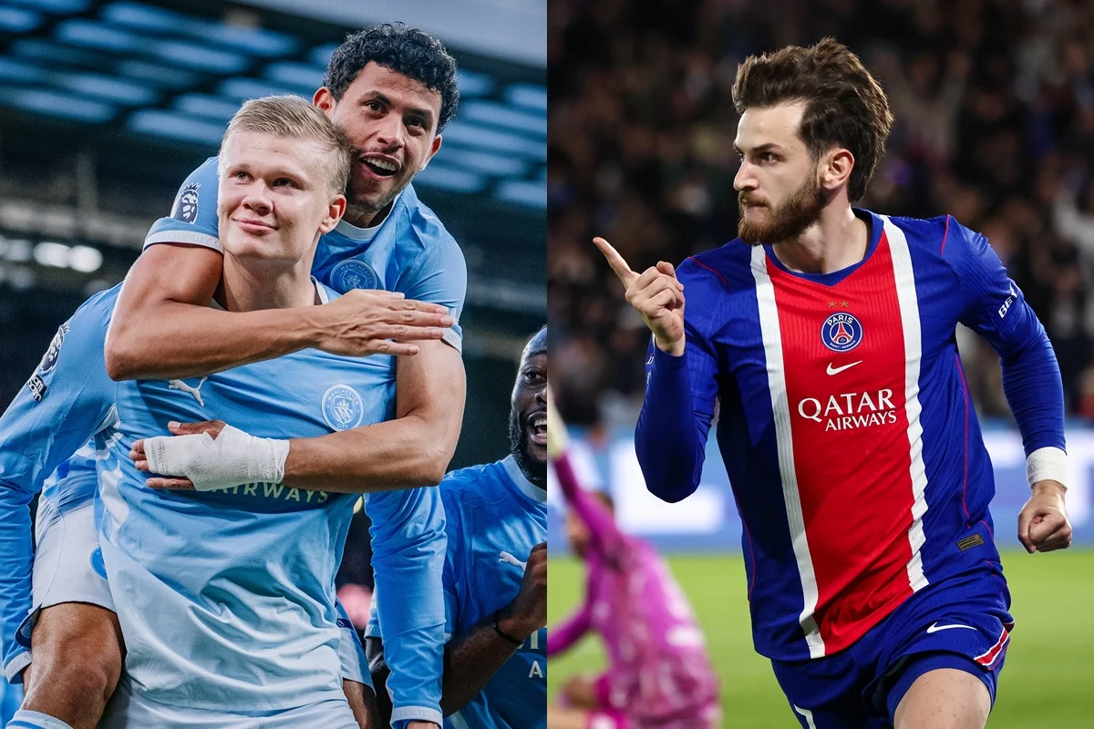 Manchester City e PSG duelam no Etihad Stadium Manchester City e PSG duelam no Etihad Stadium