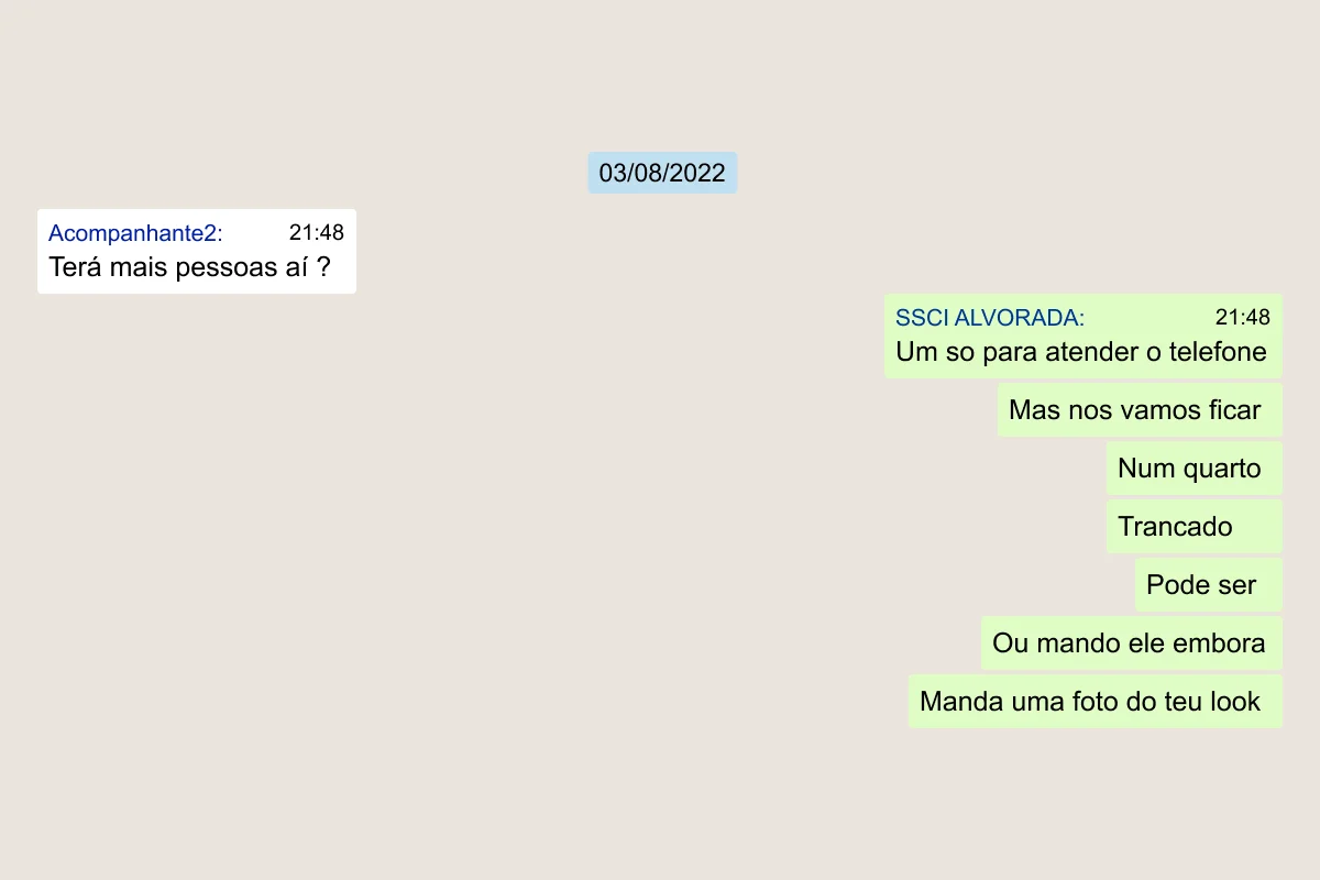 Veja mensagens que incriminam bombeiro que levou prostitutas a quartel - imagem 3 Veja mensagens que incriminam bombeiro que levou prostitutas a quartel - imagem 3