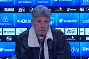 Renato Gaúcho em apresentação no Grêmio
