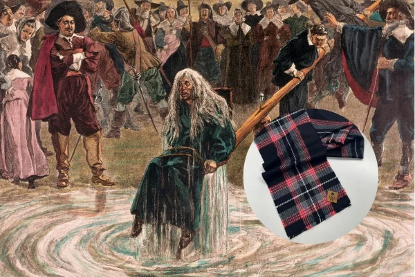 Mulheres acusadas de bruxaria são homenageadas em trajes escoceses tartan - metrópoles