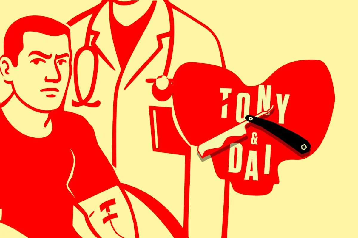 Capa do 4º episódio do podcast Tony & Dai, produzido pelo Metrópoles