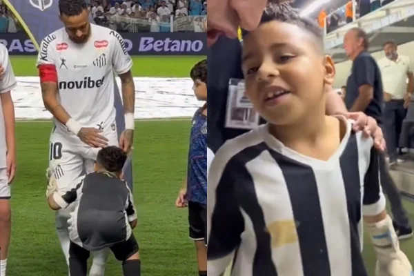 Vídeo: fã mirim emociona Neymar com gesto inesperado e viraliza