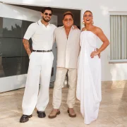 Zé Felipe, Leonardo e Poliana Rocha Zé Felipe, Leonardo e Poliana Rocha