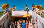 Experiência em arte urbbana, com Coletivo Transverso