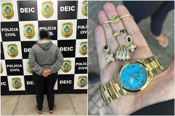 Imagem colorida de diarista que roubou R$ 500 mil