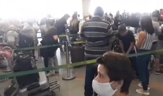 Fila no Aeroporto de Brasília