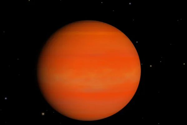 Imagem colorida do exoplaneta descoberto - metrópoles