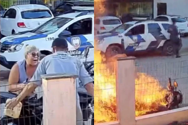 Imagem colorida, Morre mãe que foi queimada pelo próprio filho ao atear fogo em moto - Metrópoles