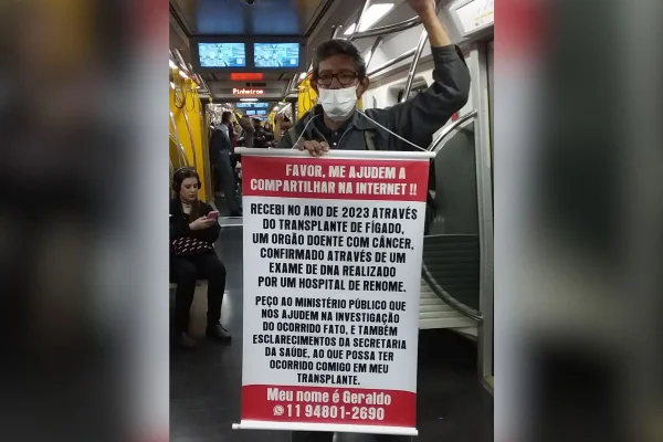 Geraldo Vaz Junior, caso do transplante com câncer