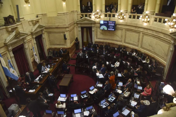 Imagem colorida mostra o senado da argentina - Metrópoles