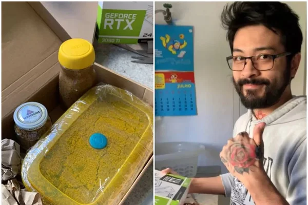 Filho de Maurício de Souza recebe areia no lugar de equipamento