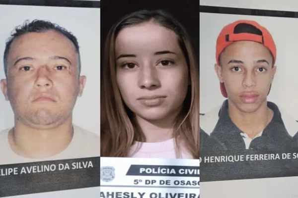 Imagem colorida mostra os 3 suspeitos identificados pela execução do ex-delegado-geral Ruy Ferraz Fontes - Metrópoles