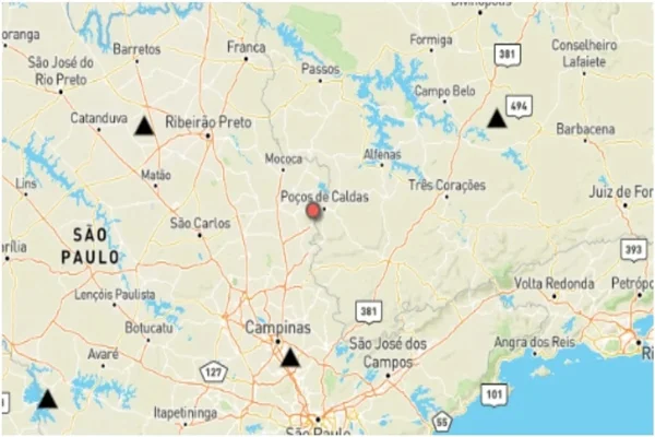 Terremoto de baixa magnitude atinge Poços de Caldas, no Sul de MG