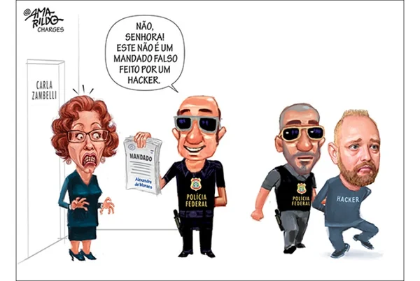 Charge do Amarildo