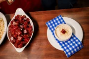 Canjica de queijo com goiabada Canjica de queijo com goiabada