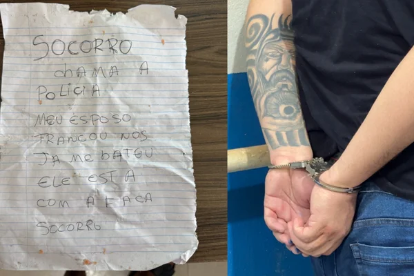 “Está com faca”: mulher denuncia sequestro em bilhete e é resgatada