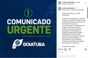 Nota da Prefeitura de Goiatuba Nota da Prefeitura de Goiatuba
