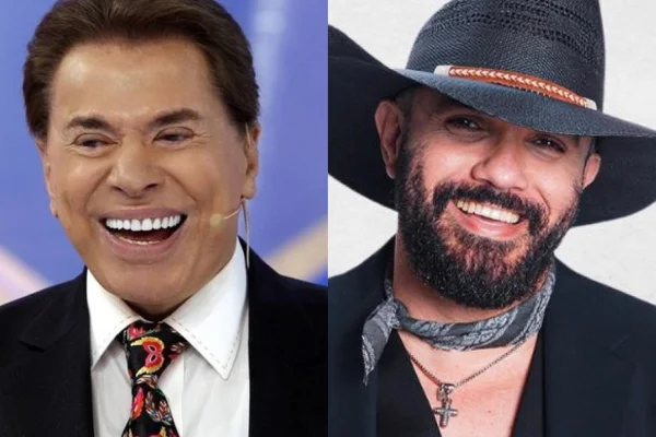 Montagem feita com fotos de divulgação de Silvio Santos e João Marcio, que faz dupla com Fabiano -Metrópoles