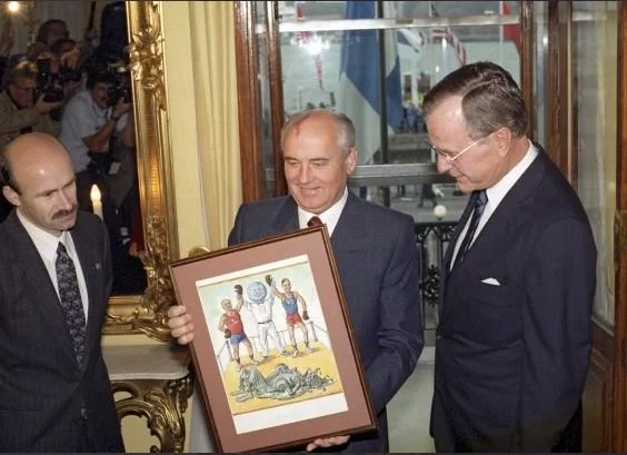 João Paulo II e Gorbachev (por José Sarney)