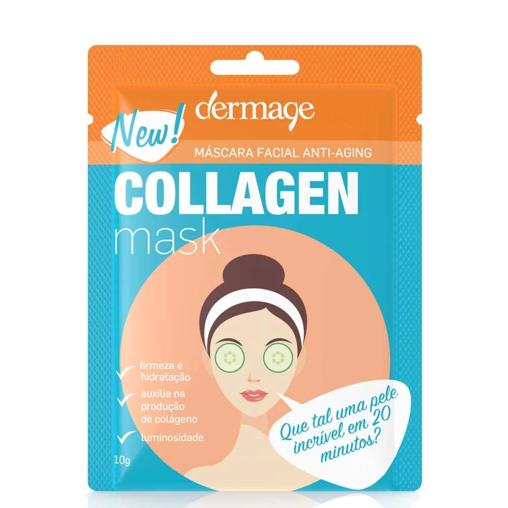 MÁSCARA ANTI-IDADE FACIAL COLLAGEN, DERMAGE (na Sephora) - R$ 10,00 MÁSCARA ANTI-IDADE FACIAL COLLAGEN, DERMAGE (na Sephora) - R$ 10,00