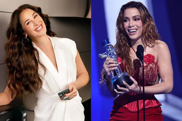 Claudia Raia chora ao celebrar vitória de Anitta no VMA: “Emocionada”