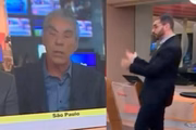 O apresentador Marcelo Cosme e o comentarista Demétrio Magnoli também já se estranharam