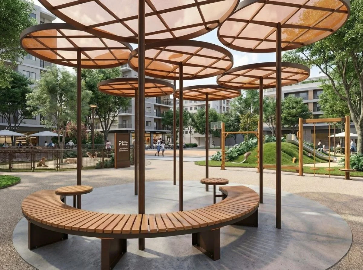 Espaço será um convite de passeio a famílias, amigos e pets Espaço será um convite de passeio a famílias, amigos e pets