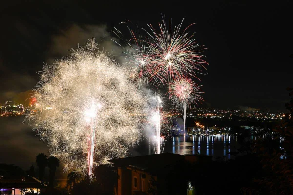 Reveillon fogos artificio