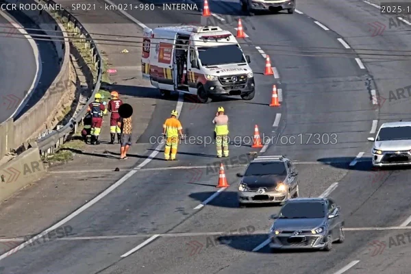 Pedestre morre atropelado no Rodoanel Mário Covas, em Osasco (SP) - Metrópoles