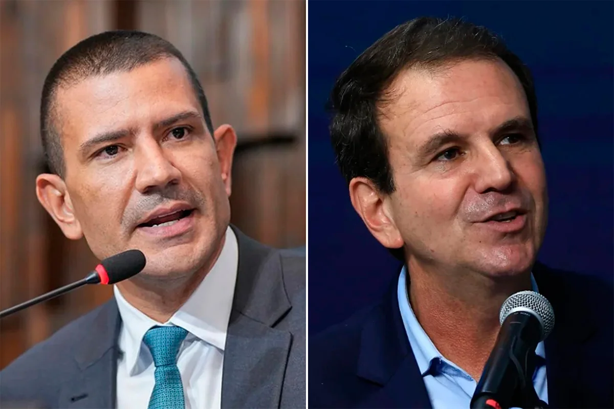 Douglas Ruas (PL) e Eduardo Paes (PSD) Douglas Ruas (PL) e Eduardo Paes (PSD)