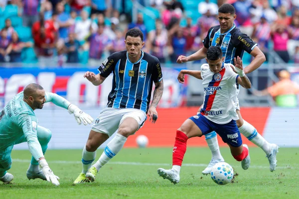 Bahia e Grêmio empatam em 1 x 1 pelo Brasileirão na Fonte Nova