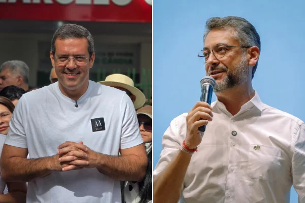 Imagem colorida mostra Dr. Furlan e Clécio Luís, que lideram pesquisas no Amapá - Metrópoles