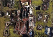 "Desdobramento II" (1972): óleo sobre tela. Foto: Catálogo/Reprodução "Desdobramento II" (1972): óleo sobre tela. Foto: Catálogo/Reprodução