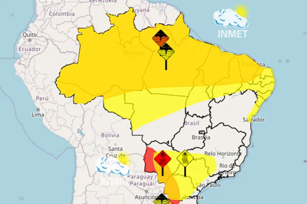 Feriado tem alertas de chuva e onda de calor em várias regiões do país