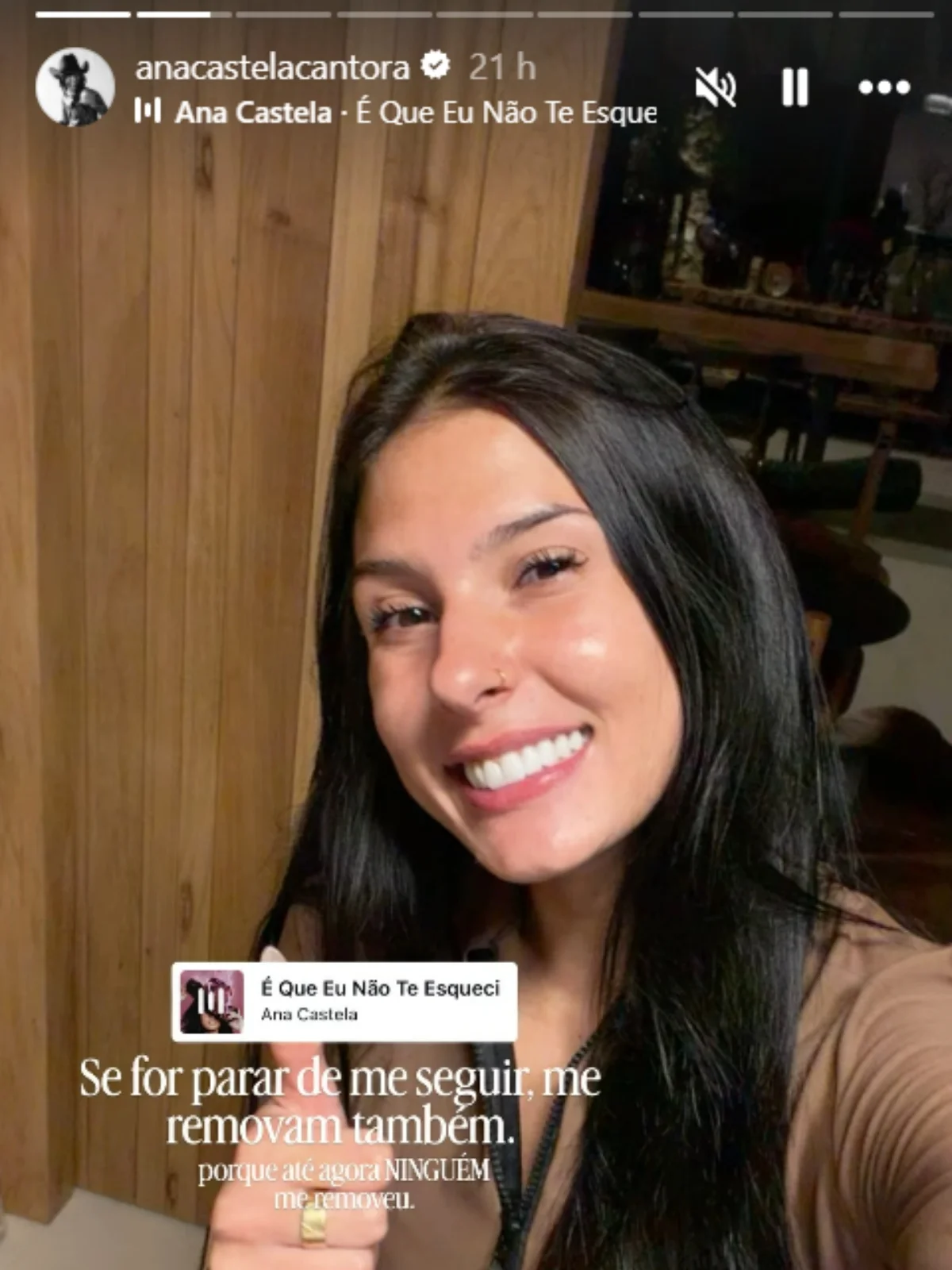 Ana Castela mandou recado nas redes. Ana Castela mandou recado nas redes.