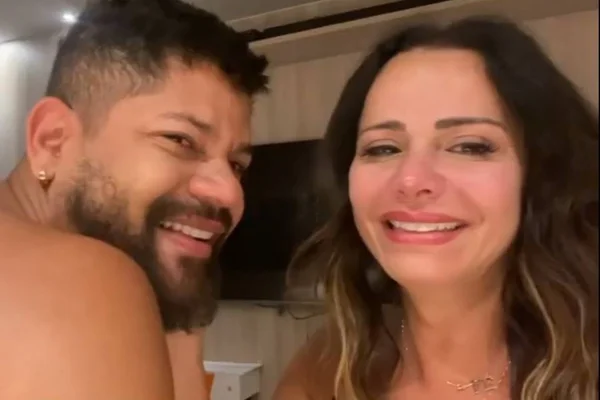 Viviane Araújo e marido