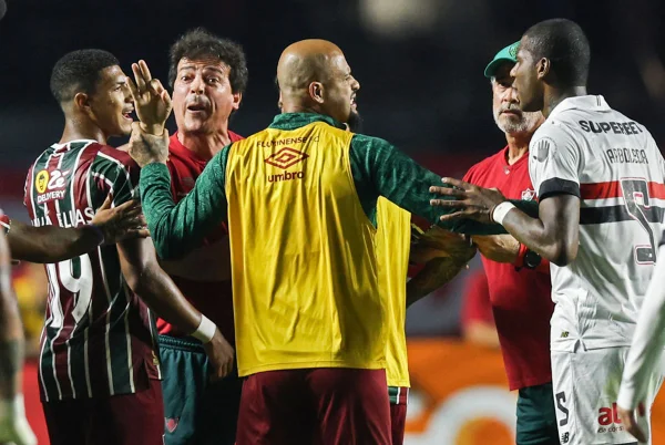 Imagem da discussão entre Diniz e Luciano - Metrópoles