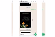 Prints mostram as conversas entre a vítima  eo suspeito