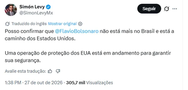 Aliado de Trump diz que Estados Unidos preparam “proteção” a Flávio - destaque galeria