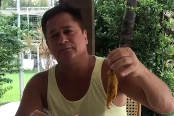Leonardo grava vídeo comendo “rato” e deixa fãs em choque: “Nojo”