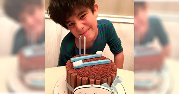 Bolo de aniversário de filho de Marcos Mion emociona fãs